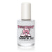 Clear nail polish bottle with 'Piggy Paint' label featuring a cartoon pig on a white background
