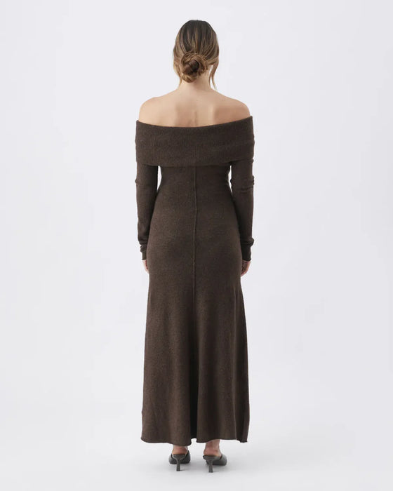 Tyla Off Shoulder Knit Maternity Dress