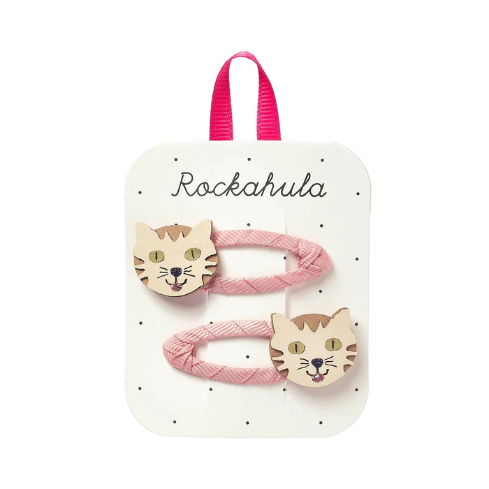 Rockahula Children's Hair Clips -Tabby Cat 2-Pack