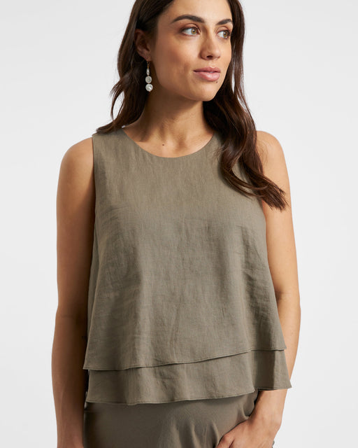 Peyton Linen Nursing Top - Nurtured
