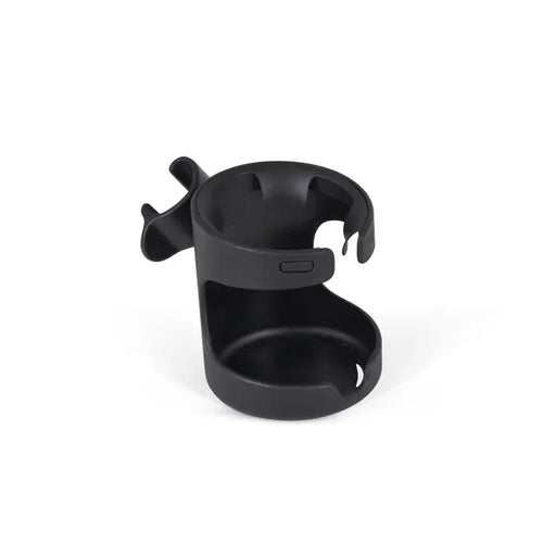 Black cup holder on a white background