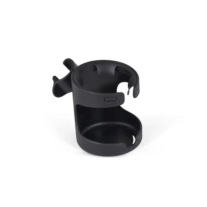 Black cup holder on a white background