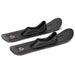 Pair of black ski wheel adapters to fit onto YOYO stroller on a white background