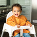 caption-Child wearing long sleeved recycled Tiny Twinkle Bib