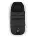 Black baby stroller footmuff on a white background