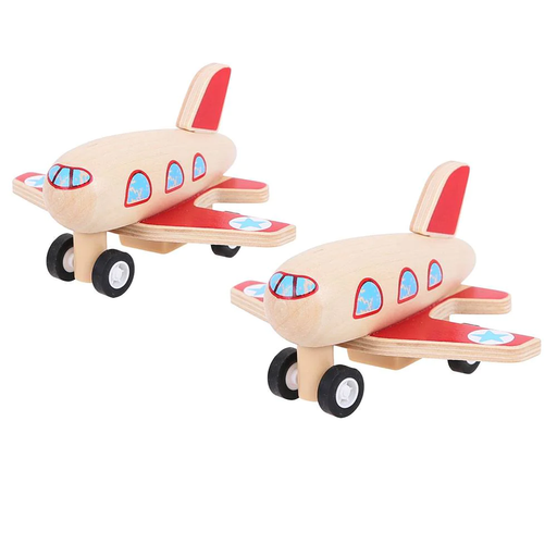 caption-Wooden AIrplane Toy - Sold individually