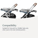 Two versions of UPPAbaby strollers shown with infant insert cushions on most reclined setting