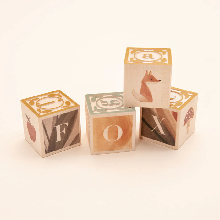 Watercolour ABC Wooden Blocks by Uncle Goose