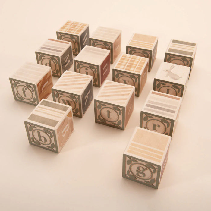 Watercolour ABC Wooden Blocks by Uncle Goose