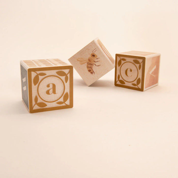 Watercolour ABC Wooden Blocks by Uncle Goose