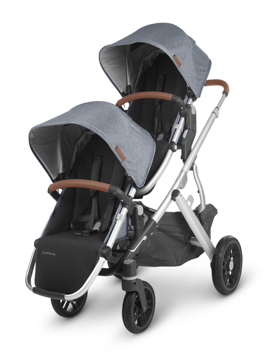 caption-UPPAbaby Vista V2 in Gregory with Toddler Seat (Included) and Rumble Seat (Sold Separately)