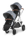caption-UPPAbaby Vista V2 in Gregory with Toddler Seat (Included) and Rumble Seat (Sold Separately)