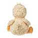 Yellow plush toy on a white background