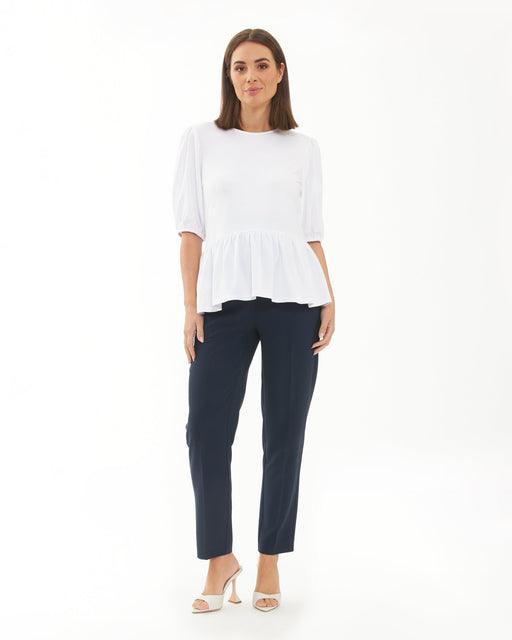 caption-maternity pant in navy