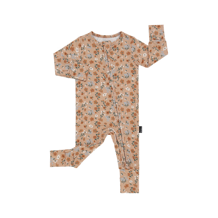 Belan.J Bamboo Footless Zippered Sleeper with Foldover Cuffs - Farm - Nurtured