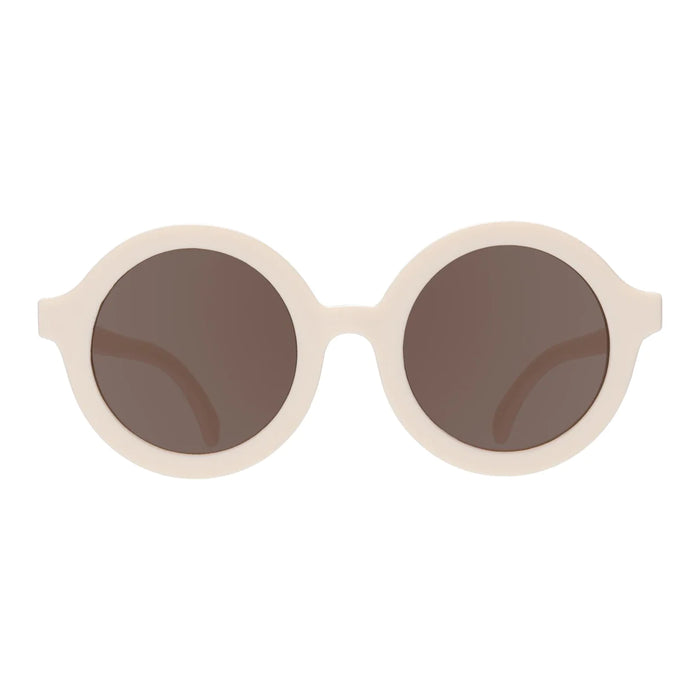 caption-Sweet Cream Round Sunglasses