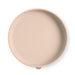 Beige silicone plate on a white background