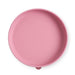 Pink plate on a white background