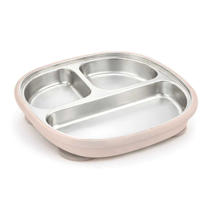 Baby Bliss Stainless Steel Suction Divided Plate - Nurtured