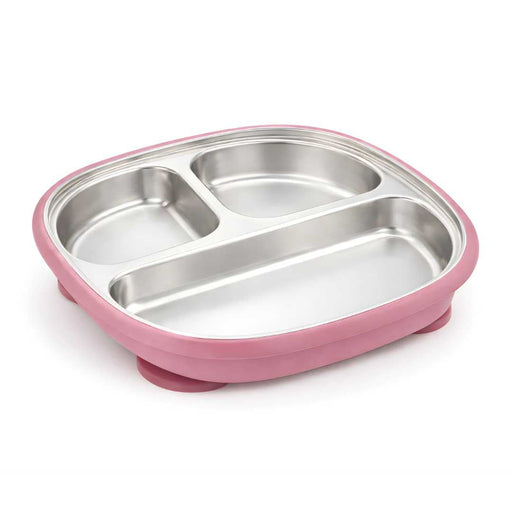 Baby Bliss Stainless Steel Suction Divided Plate - Nurtured