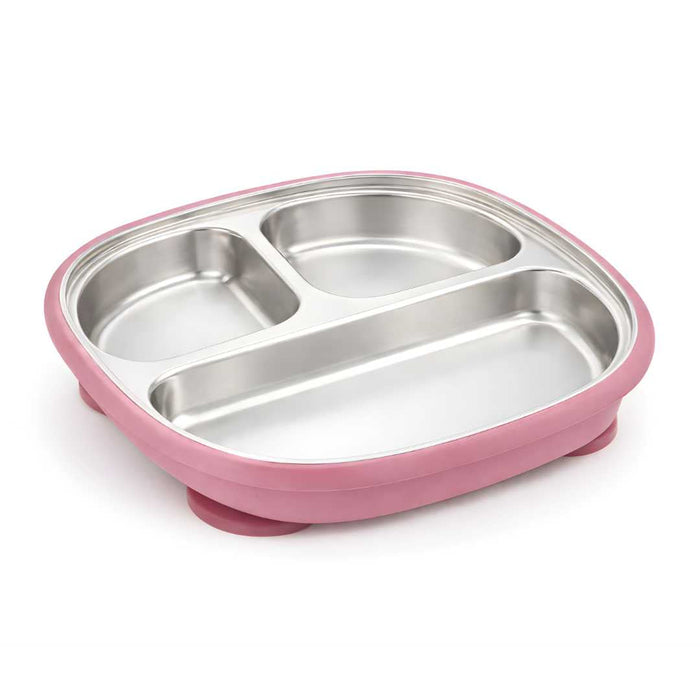 Baby Bliss Stainless Steel Suction Divided Plate - Nurtured