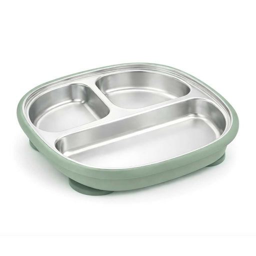 Baby Bliss Stainless Steel Suction Divided Plate - Nurtured