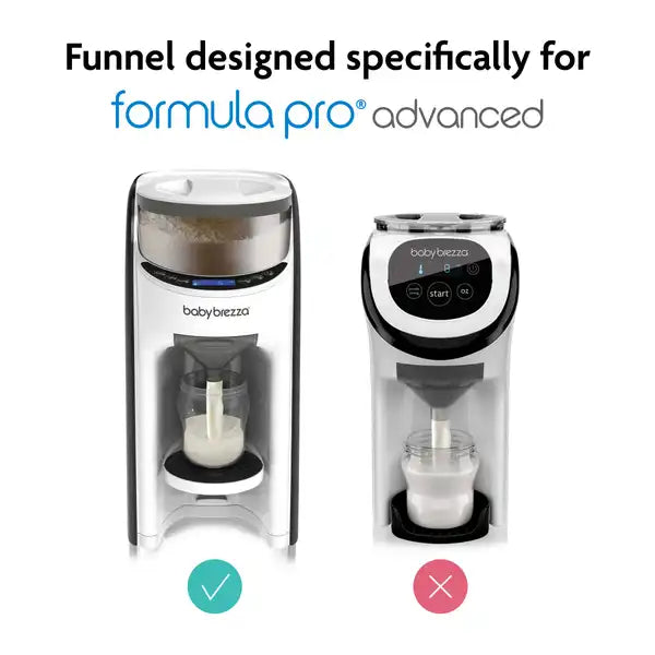 Funnel designed specifically for formula pro advanced with branding on a white background