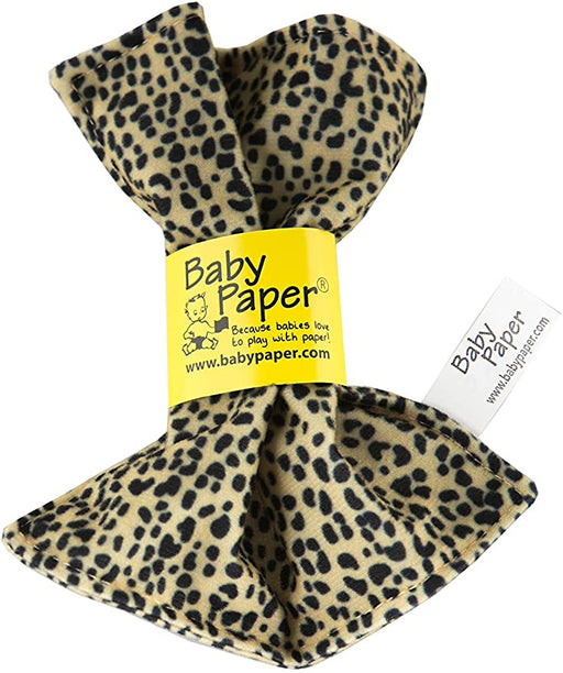 caption-Cheetah Print Baby Paper Toy