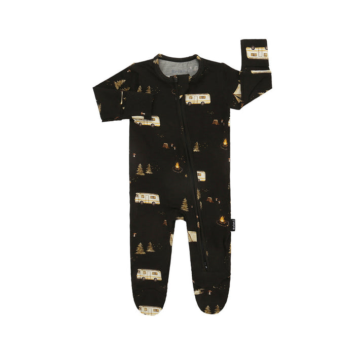 Belan.J Footed Zippered Sleeper - Night Camp - Nurtured