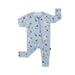 Belan.J Bamboo Footless Zippered Sleeper with Foldover Cuffs - Whale Lover - Nurtured