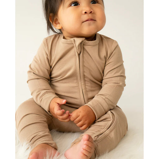 Belan.J Bamboo Footless Zippered Sleeper with Foldover Cuffs - Ocean Dreams - Nurtured