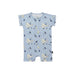 Belan.J Short Sleeve Shortall Romper - Whale Lover - Nurtured