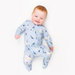 Belan.J Footed Zippered Sleeper - Whale Lover - Nurtured