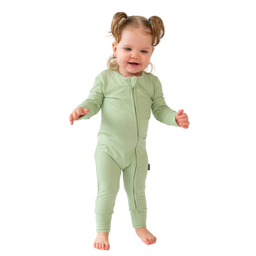 Belan.J Bamboo Footless Zippered Sleeper with Foldover Cuffs - Berries - Nurtured