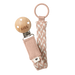 caption-BIBS Pacifier Braid-Blush/Ivory