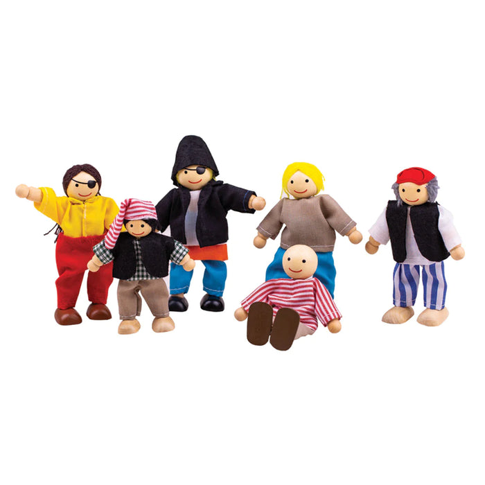 Pirate Doll Figures Set of 5