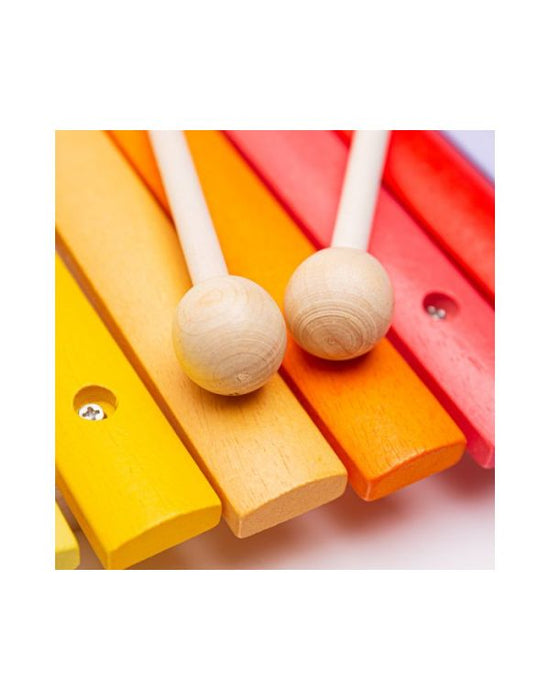 caption-Close up of wooden mallets