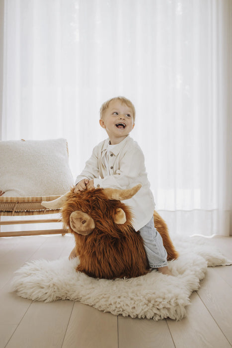 Soft Bouncy Highland Cow Toy