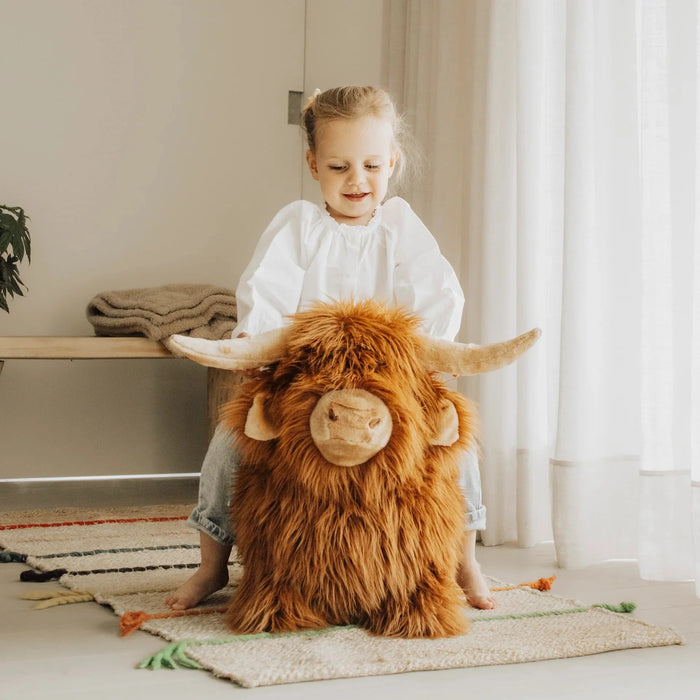 Soft Bouncy Highland Cow Toy