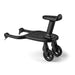 Black bugaboo comfort board with wheels on a white background
