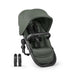 Forest Green Sibling Seat for Bugaboo Kangaroo Stroller shown with adapters on white background