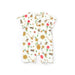 Baby romper with floral and bee pattern on a white background