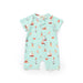 Baby romper with nautical pattern on a light blue background