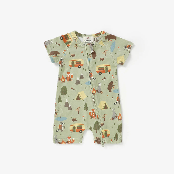 Burbaby Romper - Happy Camper