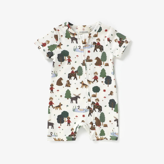 Burbaby Romper - Mountie Trail