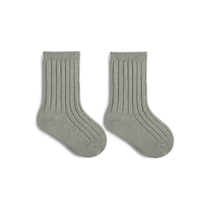 Pair of grey cotton socks