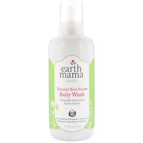 caption-Earth Mama 1L Baby Wash -Unscented