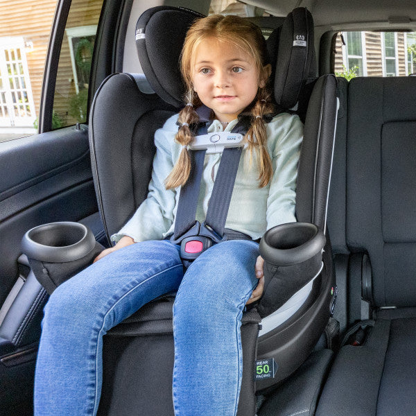 Evenflo Revolve360 Extend Gold - All-in-One Rotational High-Back Convertible and Booster Car Seat with SensorSafe