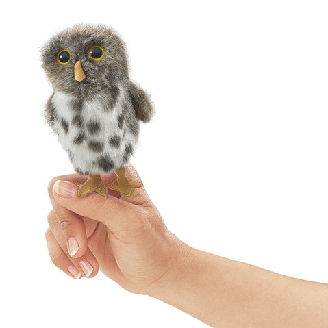 Folkmanis Mini Spotted Owl Finger Puppet