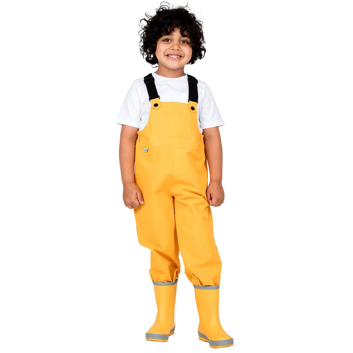 Jan & Jul Cozy-Dry Rain Bib Overall Pants (Fleece-Lined)